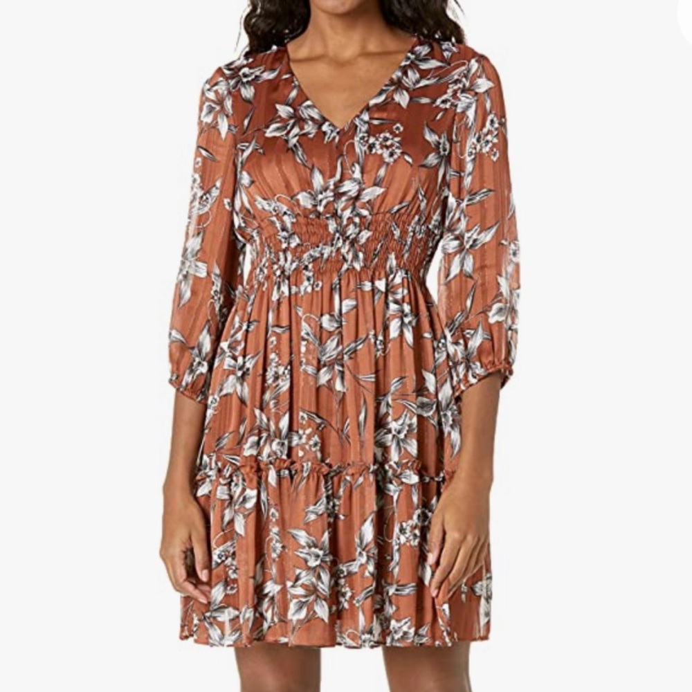 Vneck Smocked Dress